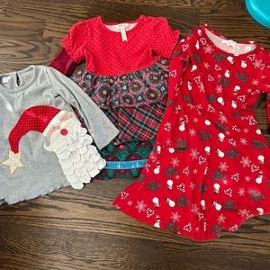 Lot of girls Christmas dresses Matilda Jane and mud pie